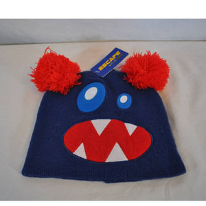 Escape by Polar Extreme Monster Face Kid's Knit Cap Blue - NWT